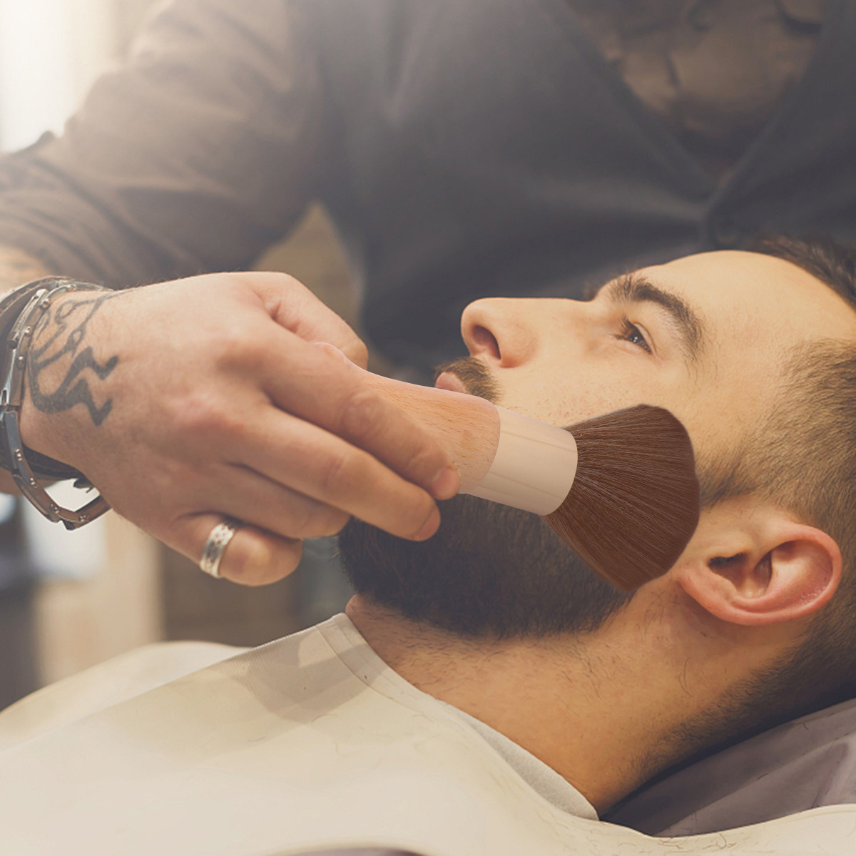 Neck Duster Brush Barber Salon - 1 stuks nekborstel, premium materiaal, lange