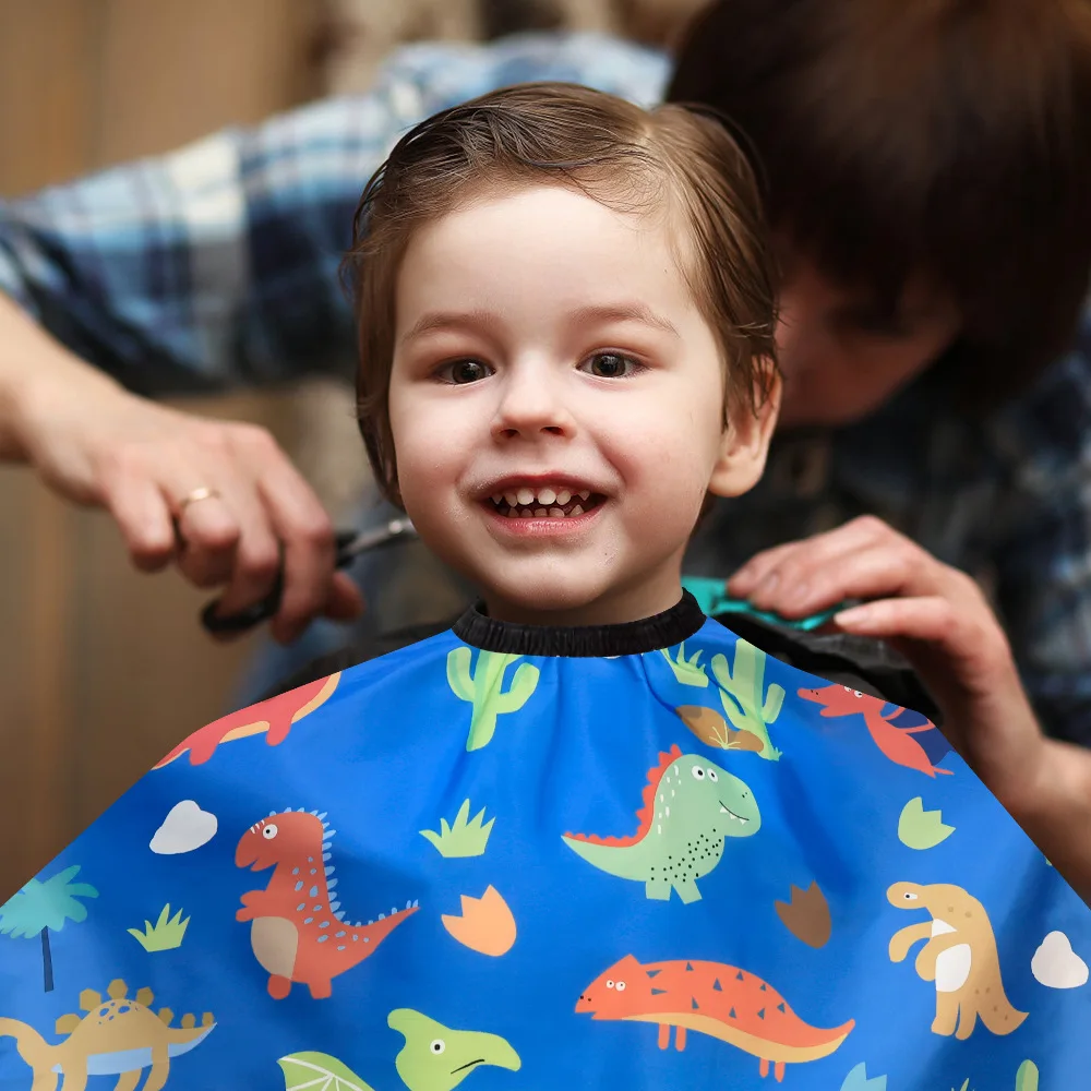 Barber Cape Waterproof Hair Cutting - Nieuwe Creatieve Cartoon Afdrukken Kinderen Haar