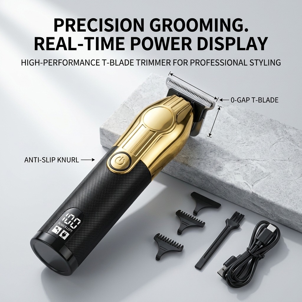 Zero Gapped T Blade Hair Trimmer - Professionele tondeuses voor mannen, T-vormige tondeuse