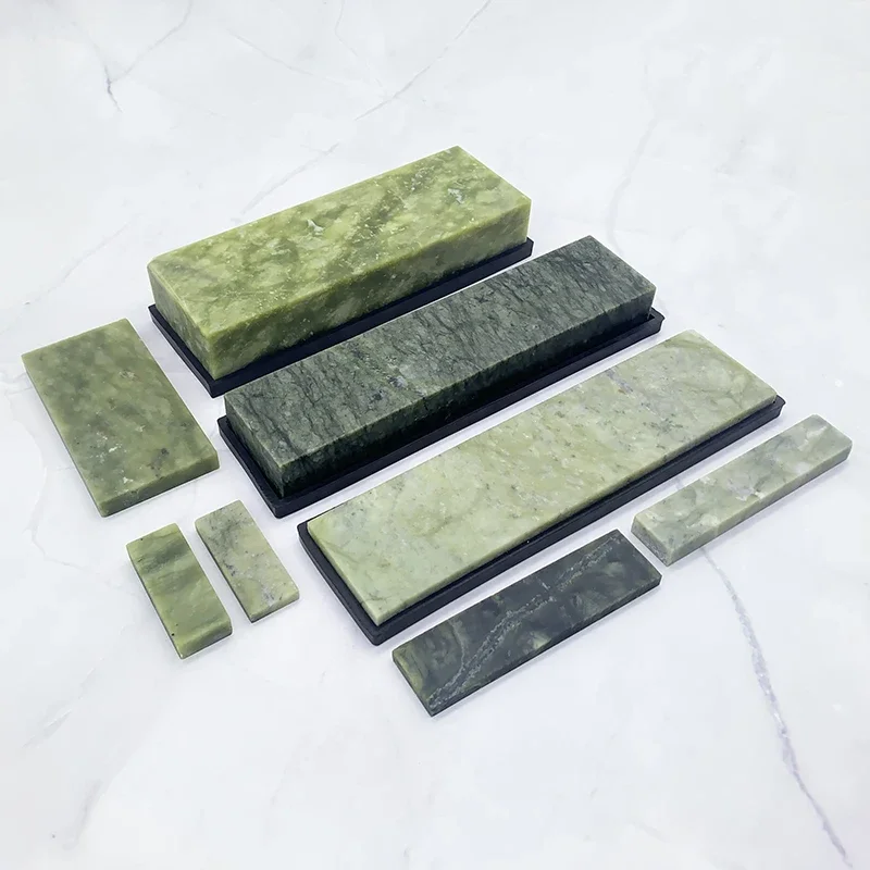 Clipper Blade Sharpener Stone - Natuurlijke Groene Agaat Slijpsteen Whetstone Fijn