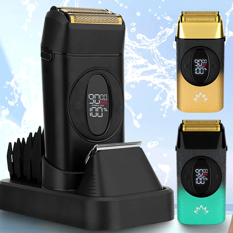 Foil Shaver Cordless Electric Bald Head - 2-in-1 Elektrische Scheerapparaat Haartrimmer USB Oplaadbaar