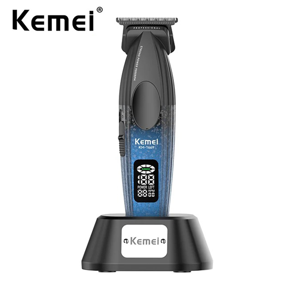 Cordless Hair Clippers Professional Barber - Kemei Professionele Tondeuse 9000 rpm Zero