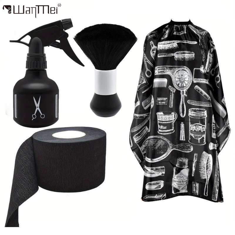 Neck Duster Brush Barber Salon - Professionele Kapper Cape Set Waterdichte haarknipjurk