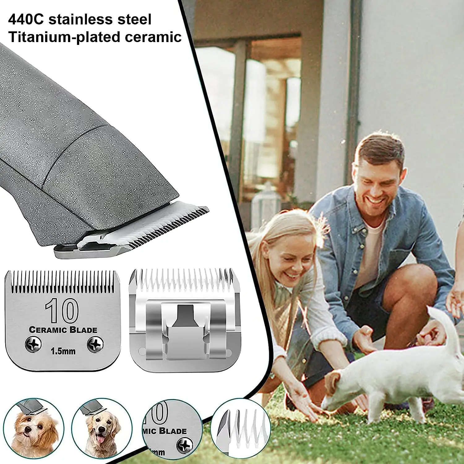 10/15/30/40/4FC/5FC/7FC/3-3/4F - Hair Clipper Ceramic Blade Replacement recensie en prijs