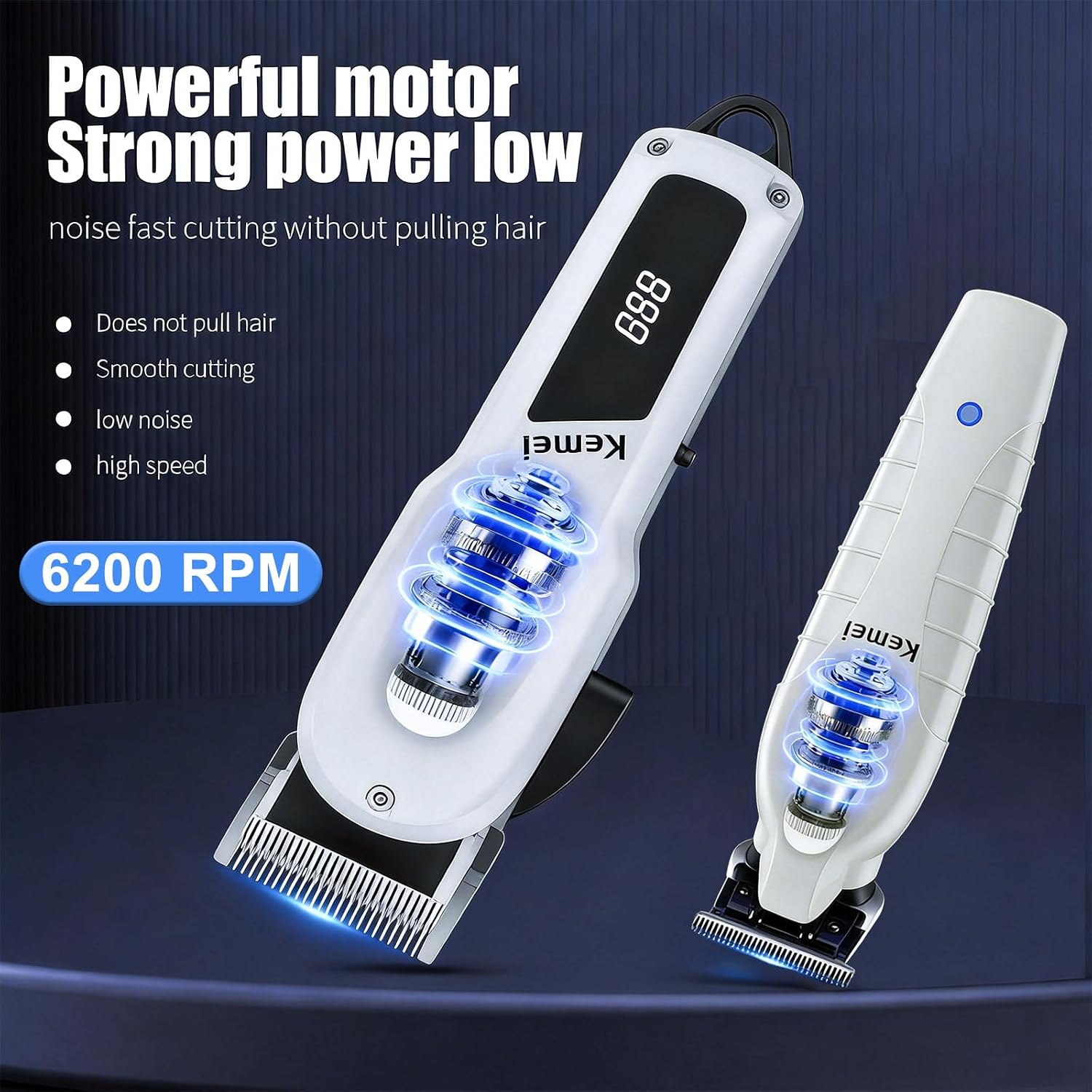 KEMEI 2-pack professionele haa - Zero Gapped T Blade Hair Trimmer recensie en prijs