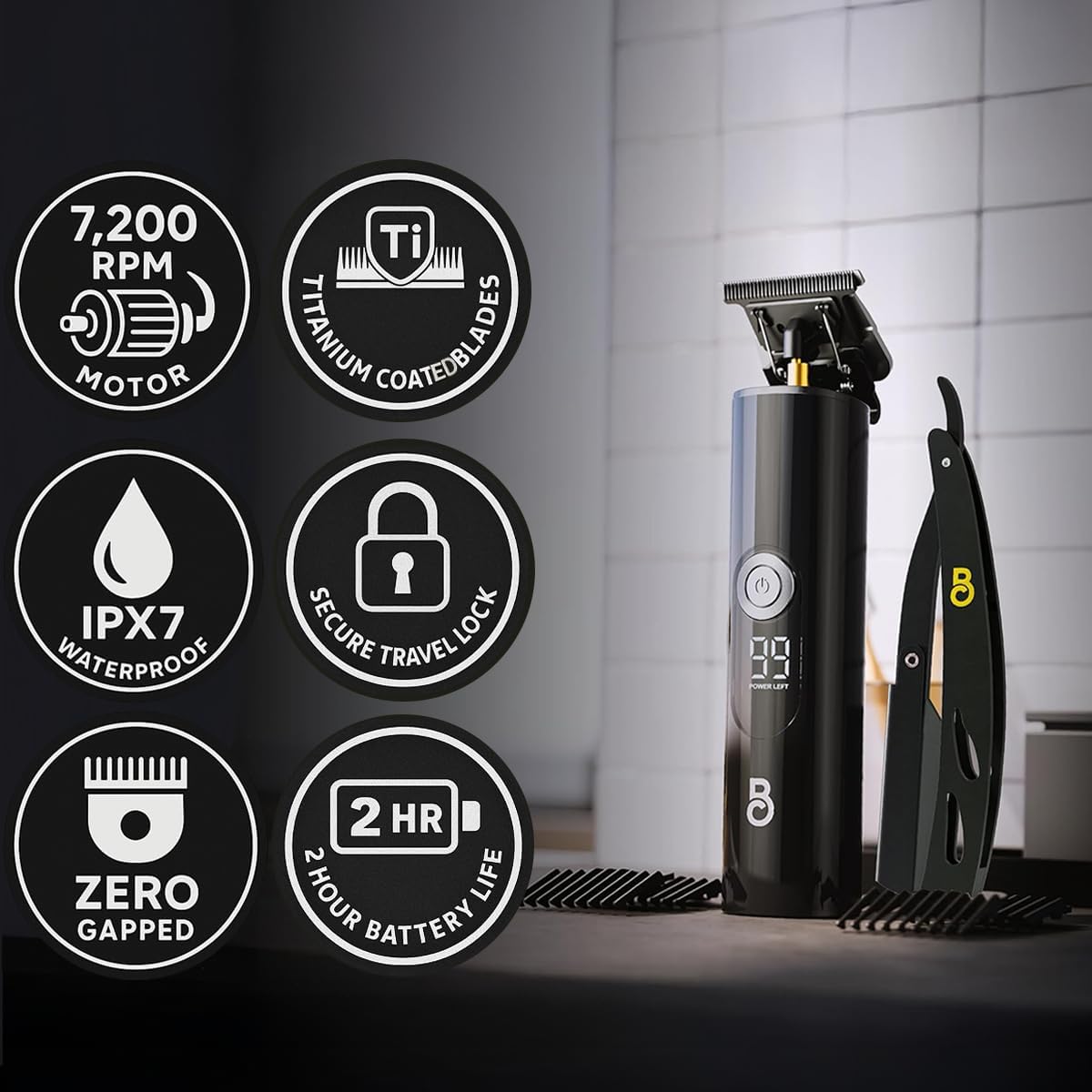 Professionele baardtrimmer voo - Zero Gapped T Blade Hair Trimmer recensie en prijs