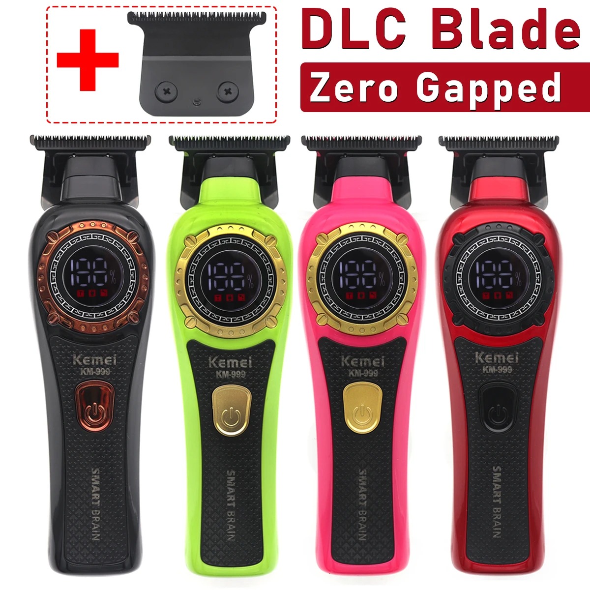 Kemei KM-999 Tondeuse voor Man - Zero Gapped T Blade Hair Trimmer recensie en prijs