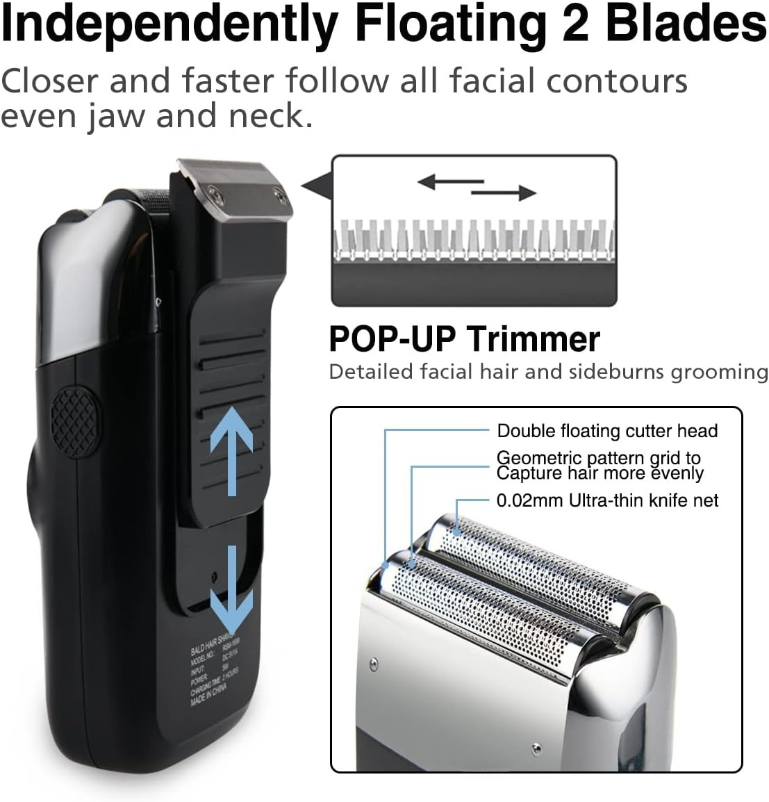 Folie scheerapparaat voor mann - Foil Shaver Cordless Electric Bald Head recensie en prijs