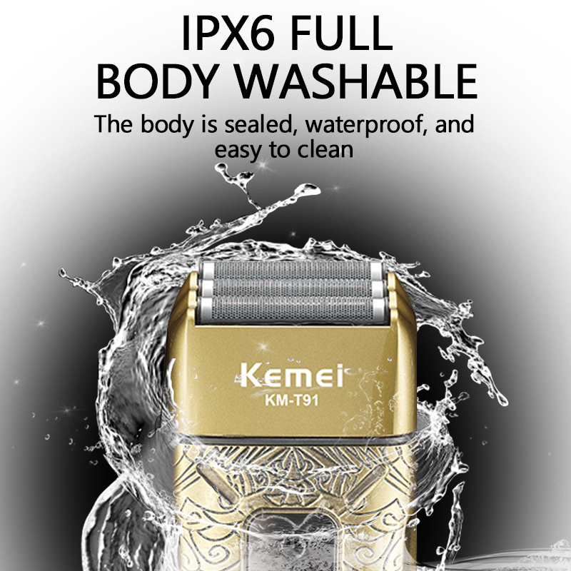 Kemei Elektrische Triple Blade - Foil Shaver Cordless Electric Bald Head recensie en prijs