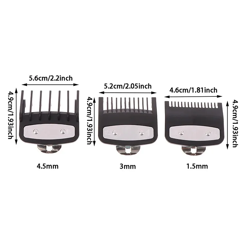 1,5 mm 3 mm 4,5 mm 3-delige zw - Clipper Guard Guide Combs Set recensie en prijs