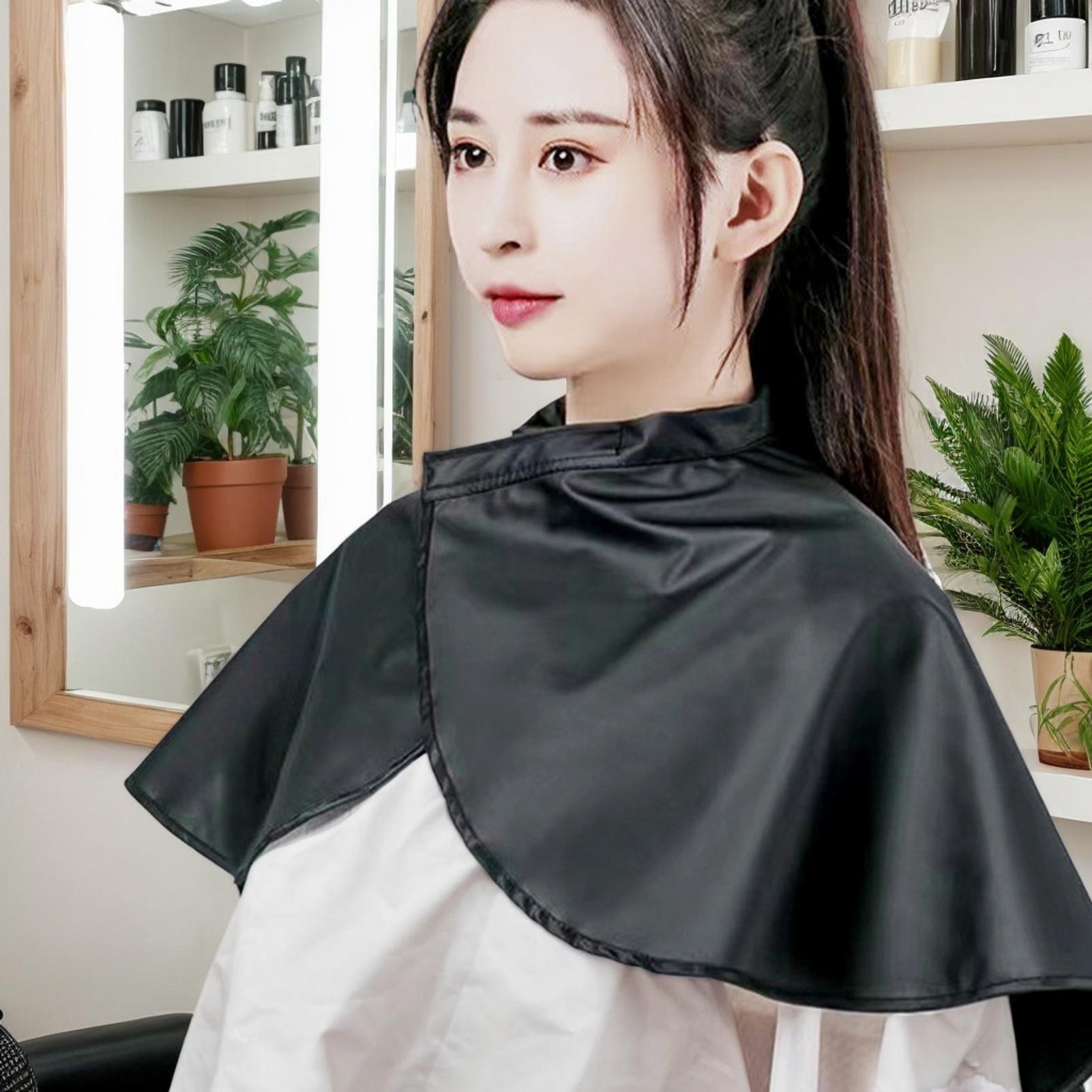 Zwarte korte vierkante waterdi - Barber Cape Waterproof Hair Cutting recensie en prijs