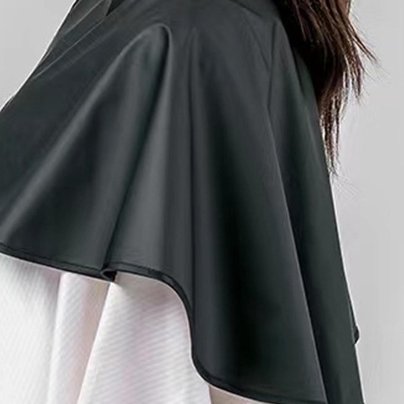 Zwarte korte vierkante waterdi - Barber Cape Waterproof Hair Cutting recensie en prijs