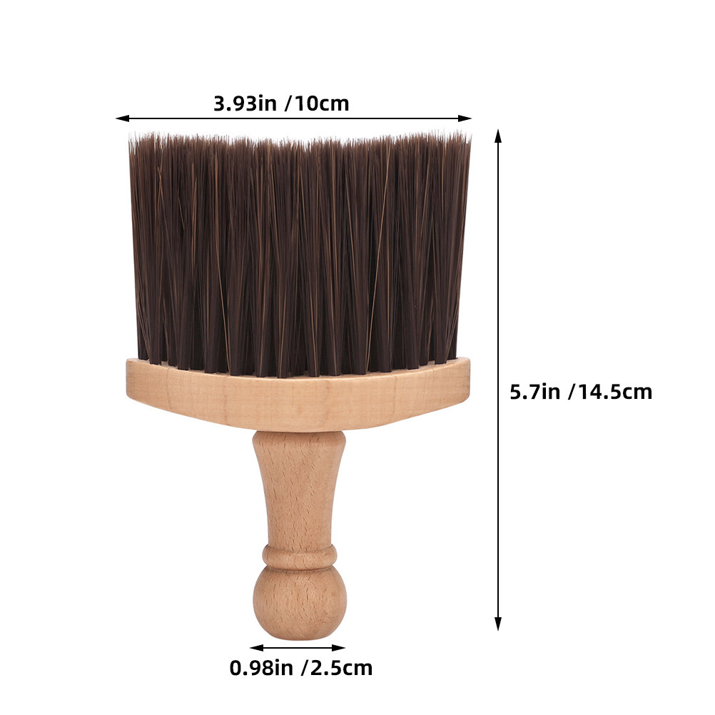 Zachte borstel met houten hand - Neck Duster Brush Barber Salon recensie en prijs