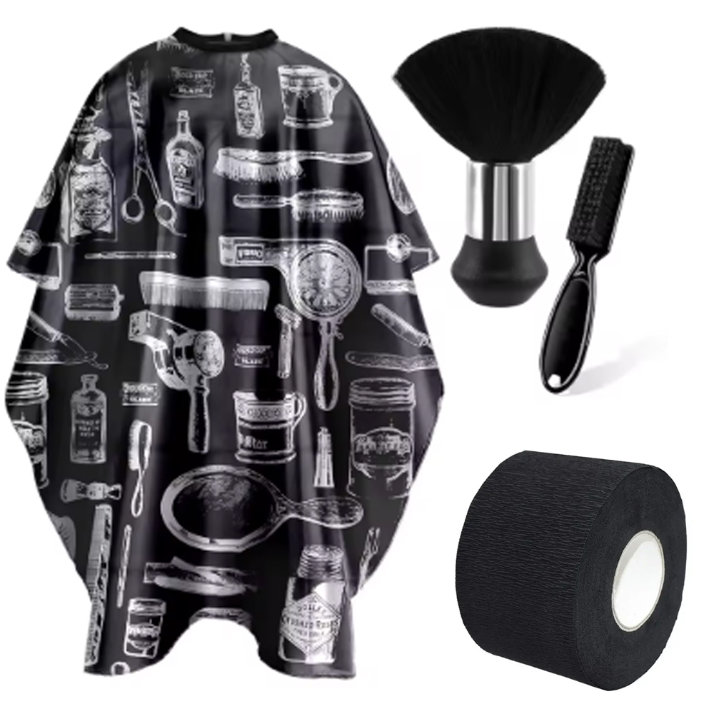 3/4-delige kapperscape set met - Neck Duster Brush Barber Salon recensie en prijs