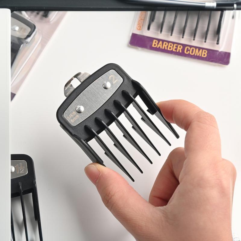 1/2/3/4-delige zwarte opzetkam - Clipper Guard Guide Combs Set recensie en prijs
