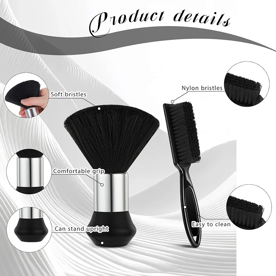 2-delige set borstels voor het - Neck Duster Brush Barber Salon recensie en prijs