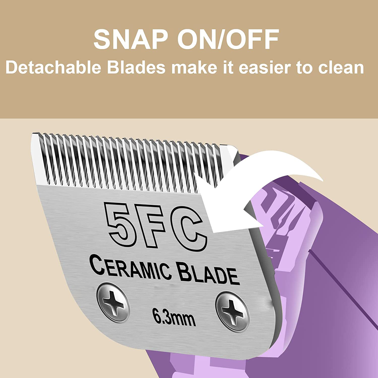 5FC afneembare hond kat verzor - Hair Clipper Ceramic Blade Replacement recensie en prijs