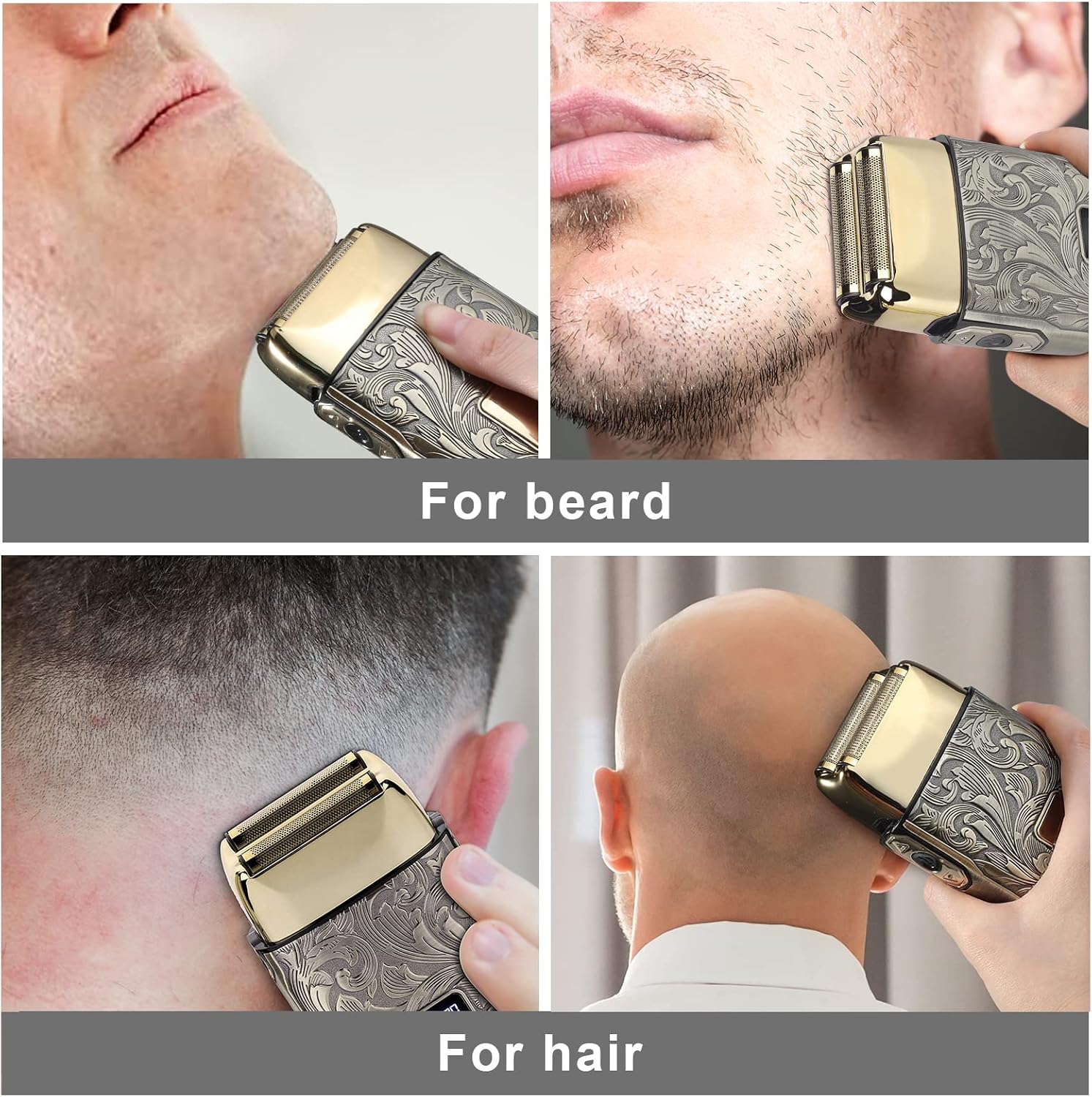 Professionele set met draadloz - Foil Shaver Cordless Electric Bald Head recensie en prijs