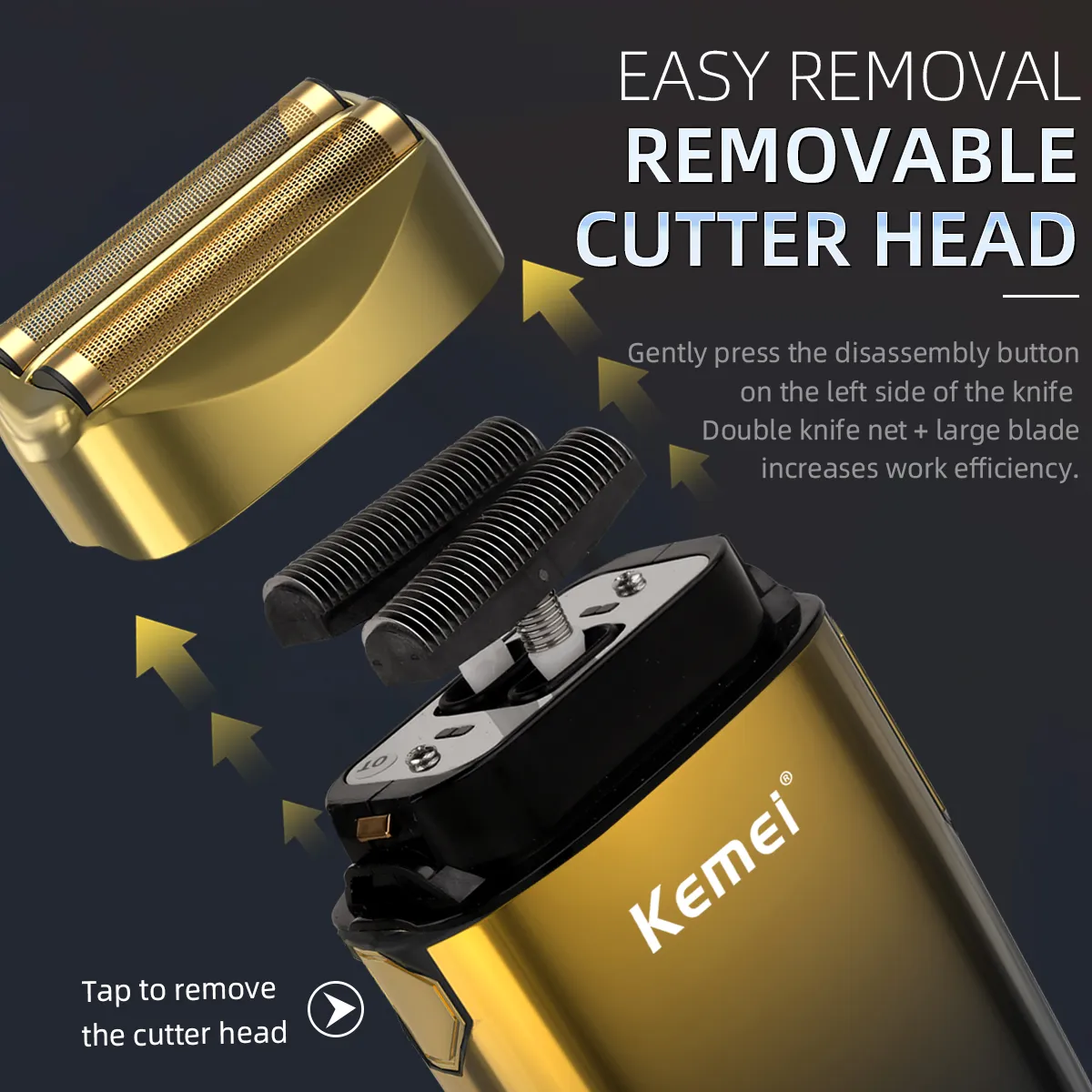 Kemei Barber Folie Scheerappar - Foil Shaver Cordless Electric Bald Head recensie en prijs