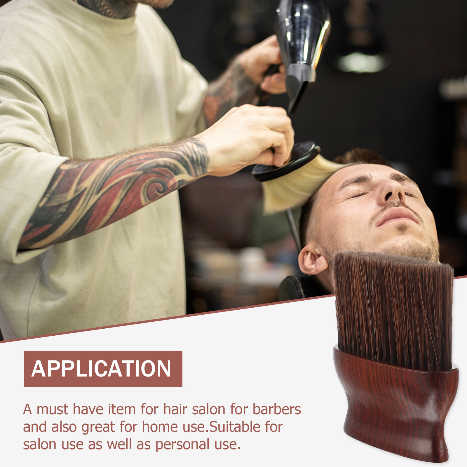 Nekborstel met lange, dichte h - Neck Duster Brush Barber Salon recensie en prijs