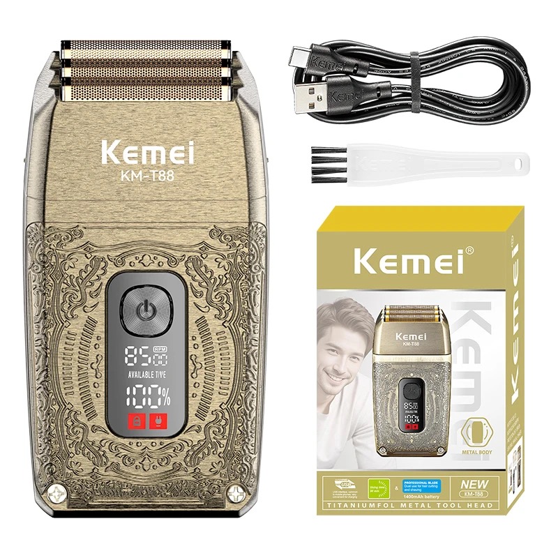 Kemei Elektrische Drievoudige  - Foil Shaver Cordless Electric Bald Head recensie en prijs