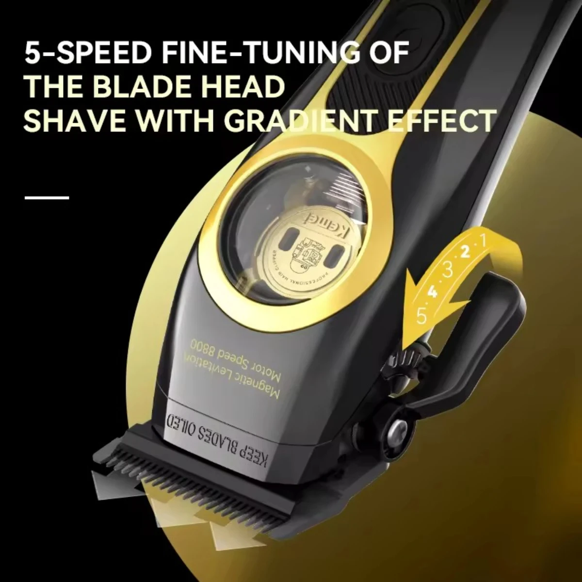 Kemei KM-2373 Tondeuse Magneti - Cordless Hair Clippers Professional Barber recensie en prijs