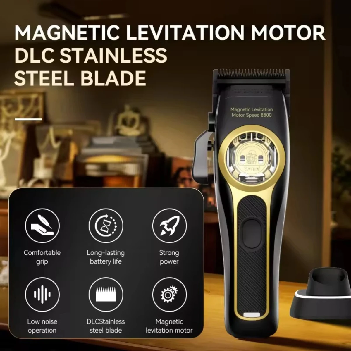 Kemei KM-2373 Tondeuse Magneti - Cordless Hair Clippers Professional Barber recensie en prijs