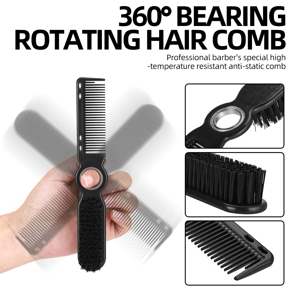 360 °   Draaiende kapper-fade- - Fade Brush Barber Soft Bristle recensie en prijs