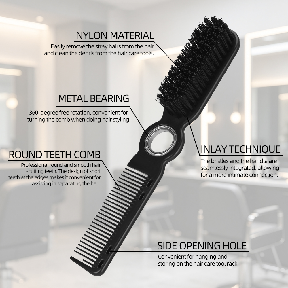 360 °   Draaiende kapper-fade- - Fade Brush Barber Soft Bristle recensie en prijs
