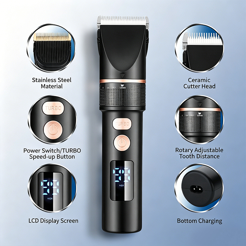 LCD-scherm Haarkapper Elektris - Hair Clipper Ceramic Blade Replacement recensie en prijs