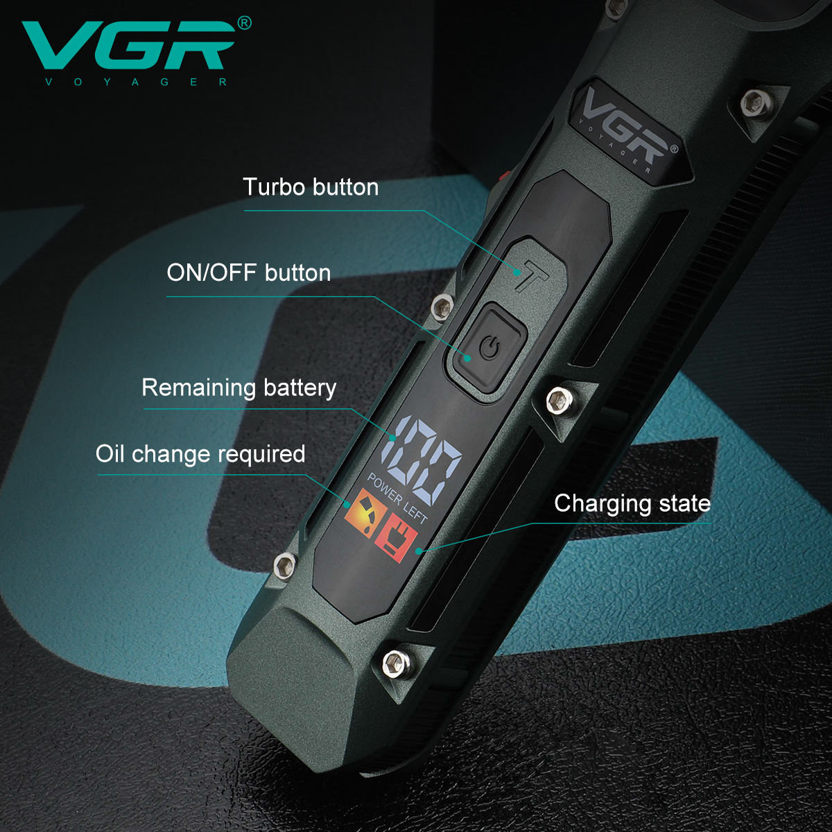 VGR V-696 Nieuwe metalen popul - Cordless Hair Clippers Professional Barber recensie en prijs